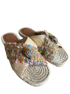 Kurt Geiger Multicolor Tweed
Espadrille Slides size EU36.5/US6.5